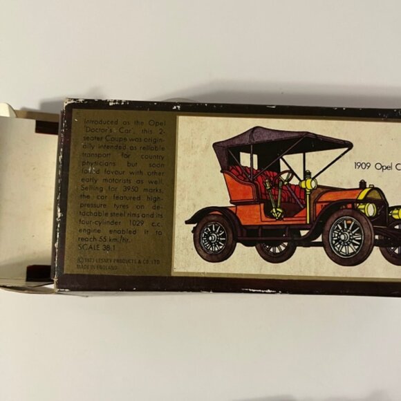 1909 Opel Coupe  MATCHBOX Models of Yesteryear Lesley Products 1973 Boxed BUNDLE - Picture 9 of 10
